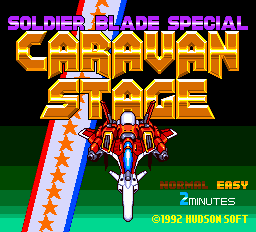 Soldier Blade Special - Caravan Stage Title Screen